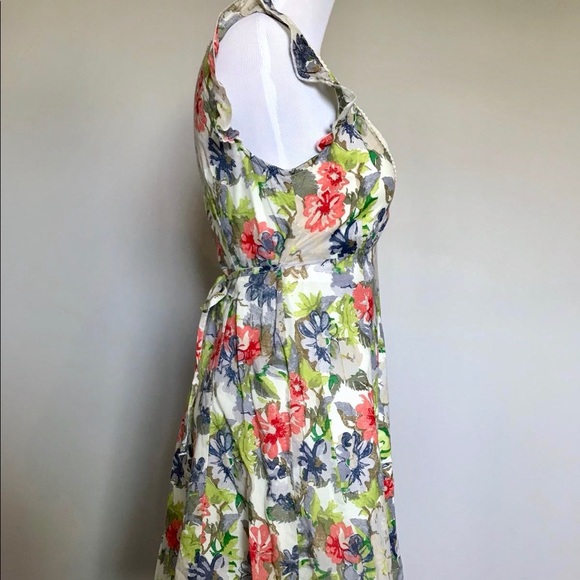 Vintage 90s Floral Boho Esprit Summer Dress - Picture 6 of 7